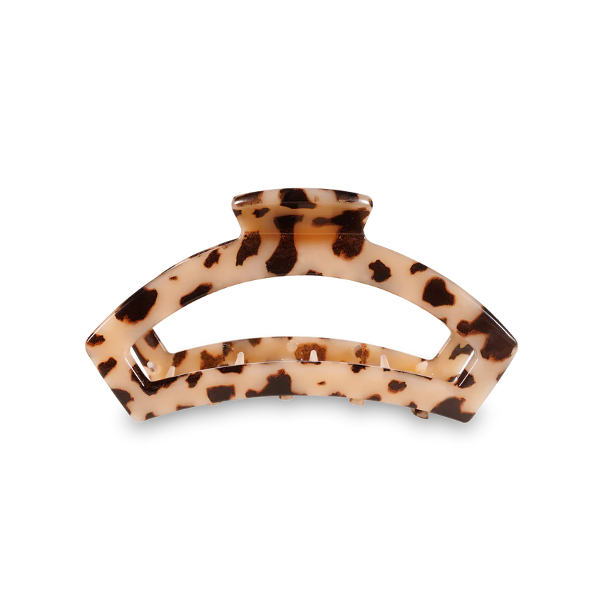 Teletie Open Medium Hair Clip- Blonde Tortoise - Caroline Hill